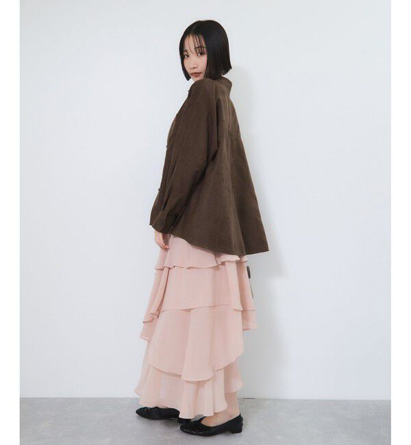 VIS「スエードライクロングスリーブシャツ」|シャツ・ブラウス|