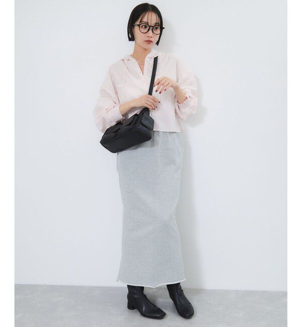 VIS「フード付きクロップドシアーシャツ」|シャツ・ブラウス|