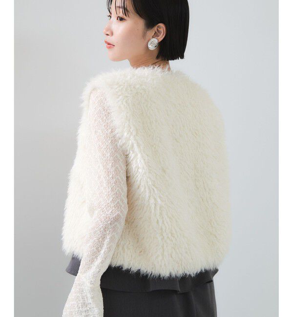 VIS「アソートファーショートベスト」|ベスト・ジレ|