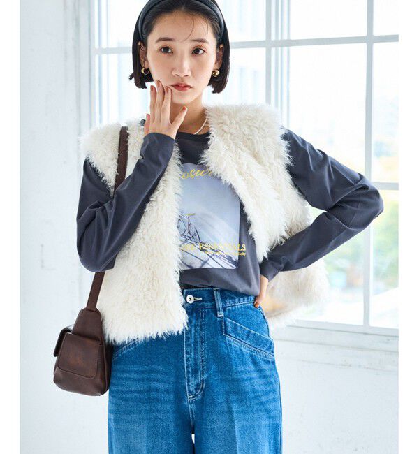 VIS「アソートファーショートベスト」|ベスト・ジレ|