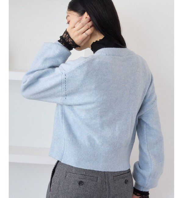 VIS「ハートアソートパール釦ラメミックスカーディガン/イージーケア・一部WEB限定カラー」|カーディガン|