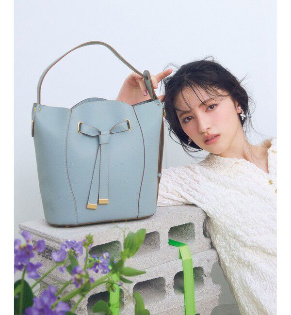 VIS「フラワーカットショルダーバッグ/2WAY」|ショルダー・メッセンジャー|サックス(48)