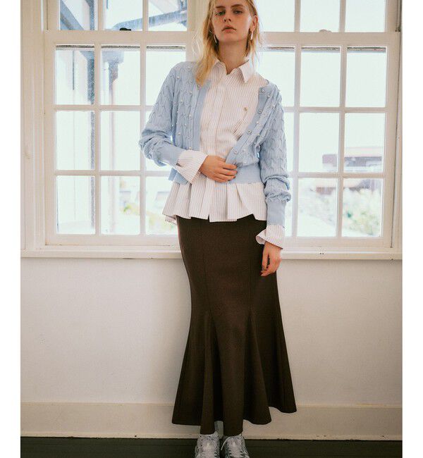 VIS「【POLOBCS】VIS別注ウエストタックフレアシャツ」|シャツ・ブラウス|