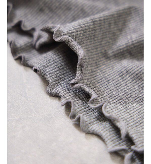 VIS「袖クシュクシュハイネックテレコインナープルオーバー/静電気防止・イージーケア」|Tシャツ・カットソー|