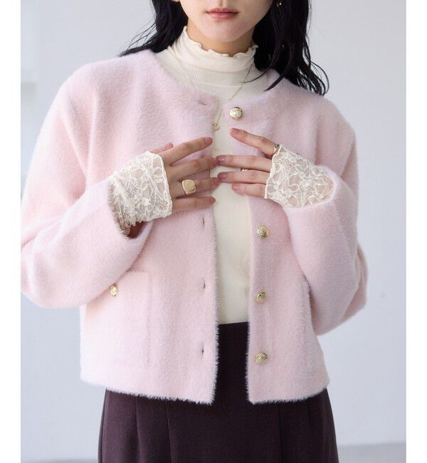 VIS「袖クシュクシュハイネックテレコインナープルオーバー/静電気防止・イージーケア」|Tシャツ・カットソー|