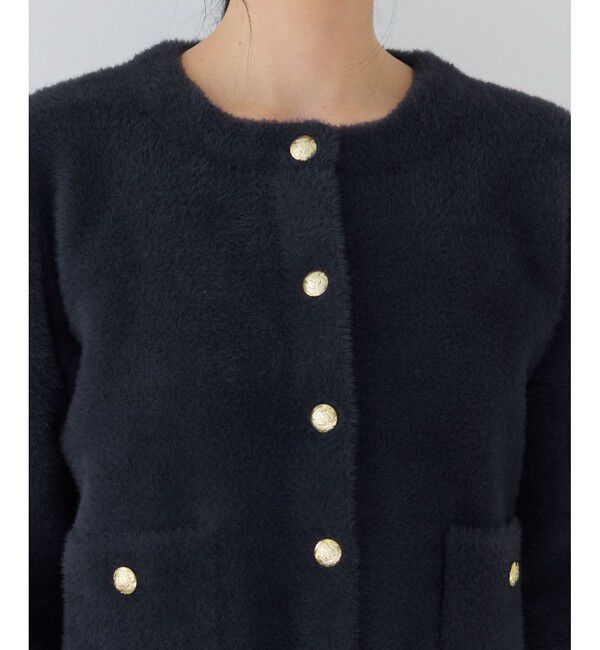 VIS「接結ミニフェザーニットジャケットカーディガン/一部WEB限定カラー」|カーディガン|