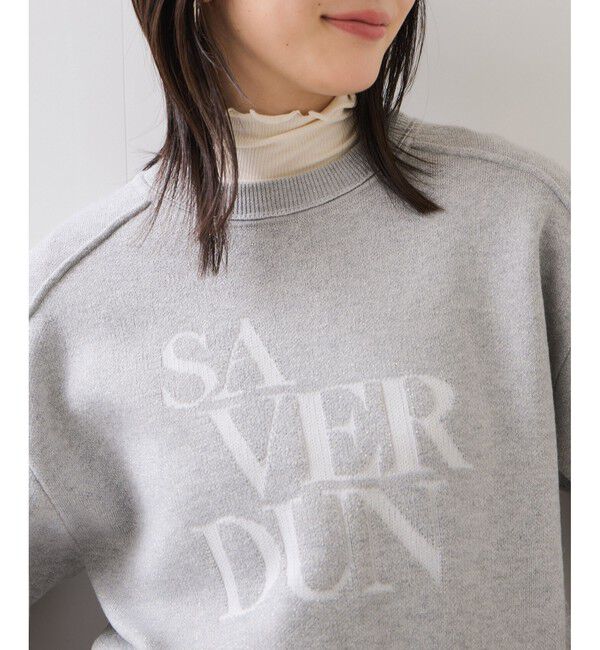 VIS「スウェットライクジャガードロゴニット」|ニット・セーター|