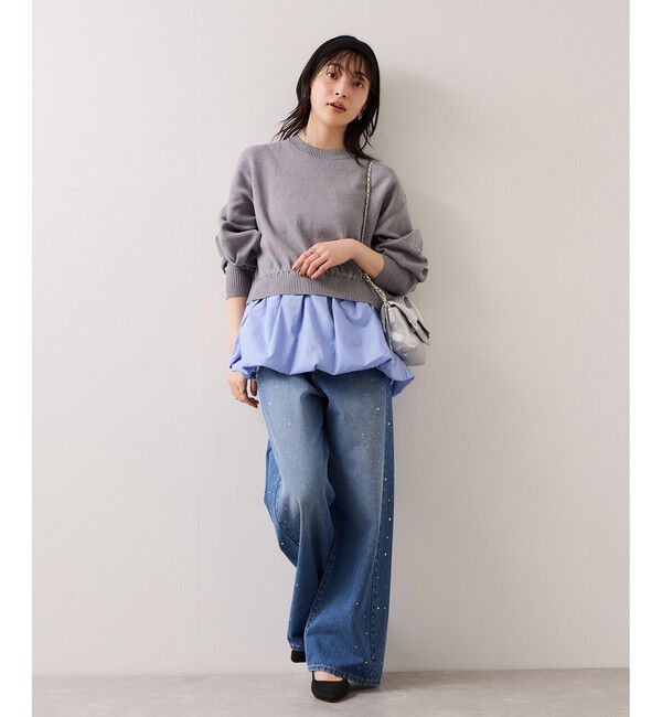 VIS「【WEB限定】シャツドッキングプルオーバー」|Tシャツ・カットソー|