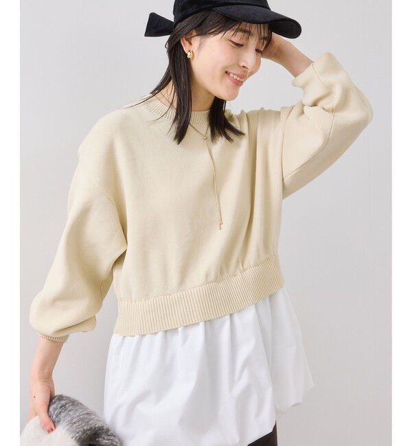 VIS「【WEB限定】シャツドッキングプルオーバー」|Tシャツ・カットソー|