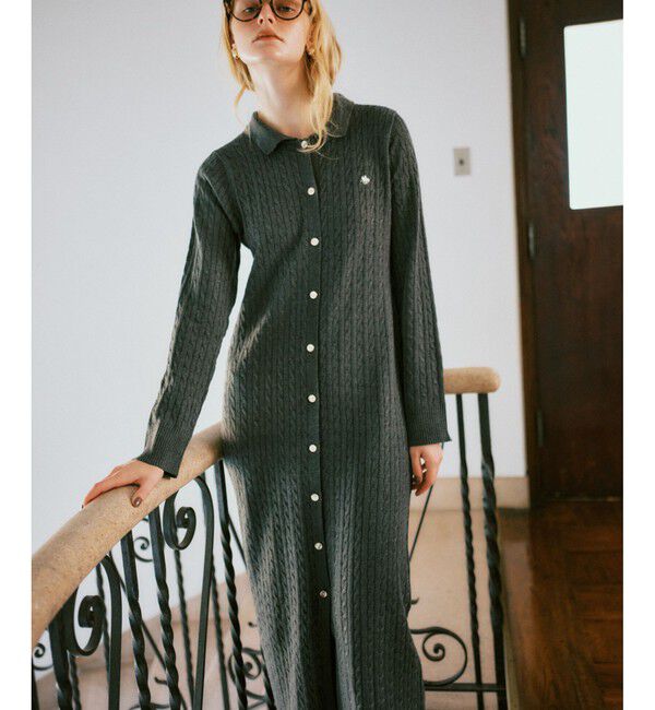 VIS「【POLO BCS】VIS別注ニットワンピース」|ワンピース|