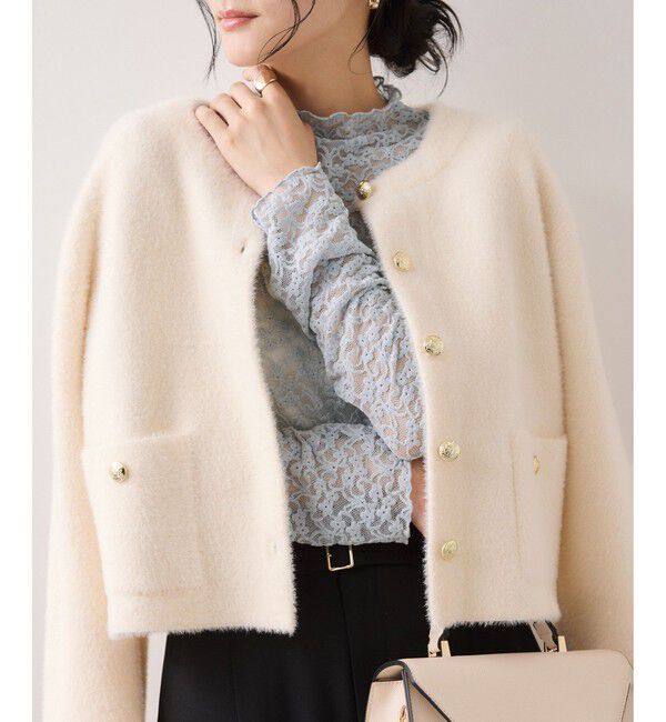 VIS「レースプチハイネックインナープルオーバー」|Tシャツ・カットソー|