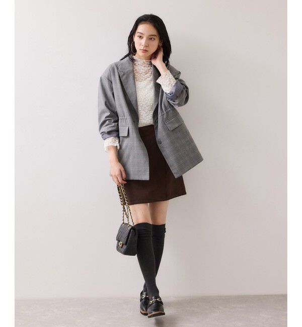 VIS「レースプチハイネックインナープルオーバー」|Tシャツ・カットソー|