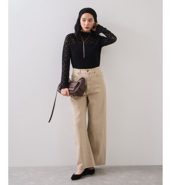 VIS「レースプチハイネックインナープルオーバー」|Tシャツ・カットソー|