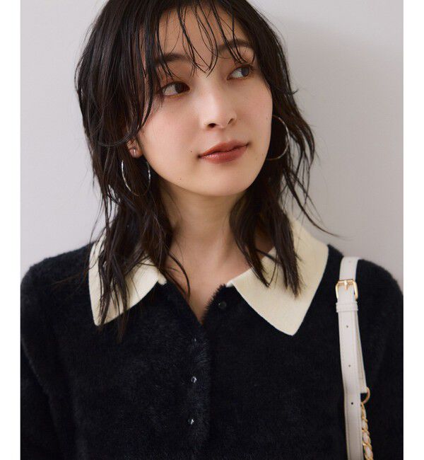 VIS「ペプラムデザインシャギーニット」|ニット・セーター|