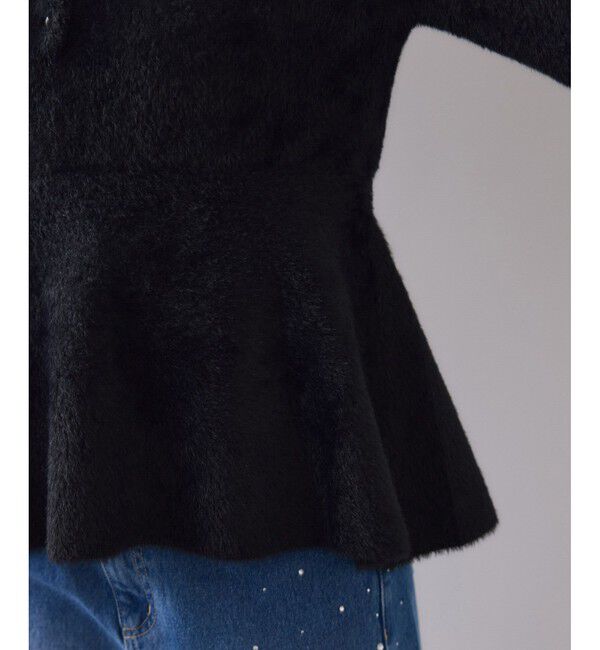 VIS「ペプラムデザインシャギーニット」|ニット・セーター|