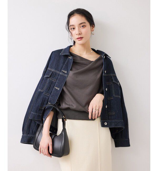 VIS「ボリュームスリーブデニムジャケット」|デニムジャケット|