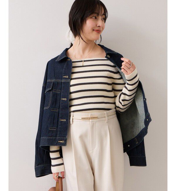 VIS「ボリュームスリーブデニムジャケット」|デニムジャケット|