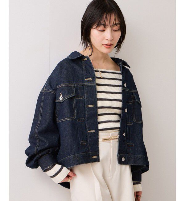 VIS「ボリュームスリーブデニムジャケット」|デニムジャケット|