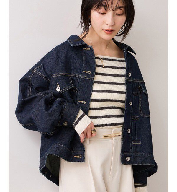 VIS「ボリュームスリーブデニムジャケット」|デニムジャケット|