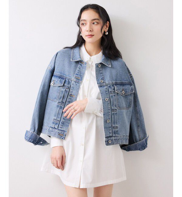 VIS「ボリュームスリーブデニムジャケット」|デニムジャケット|