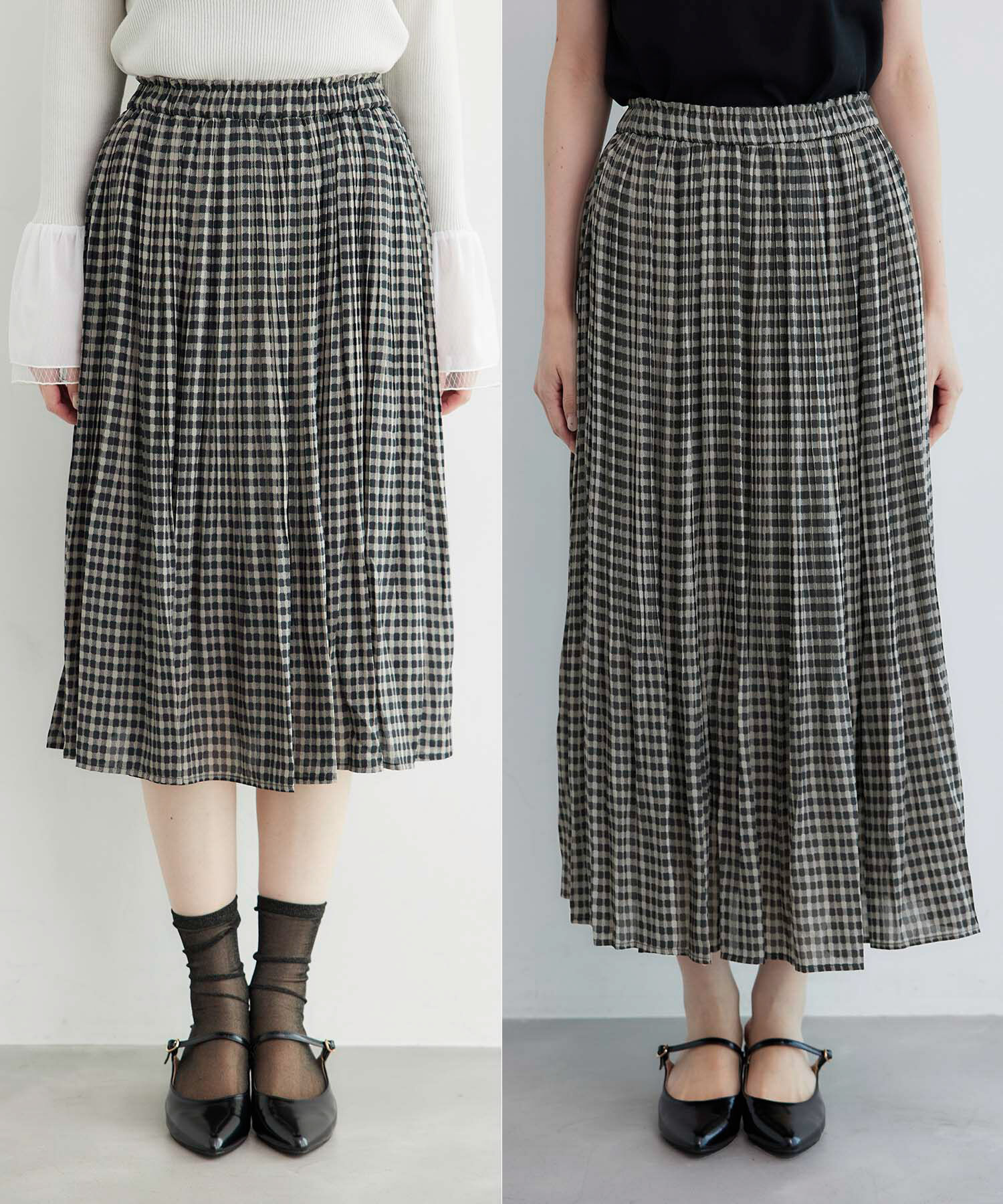 Rope&rsquo;Picnic「【新色追加】着丈が選べるエアリープリーツスカート」|スカート|