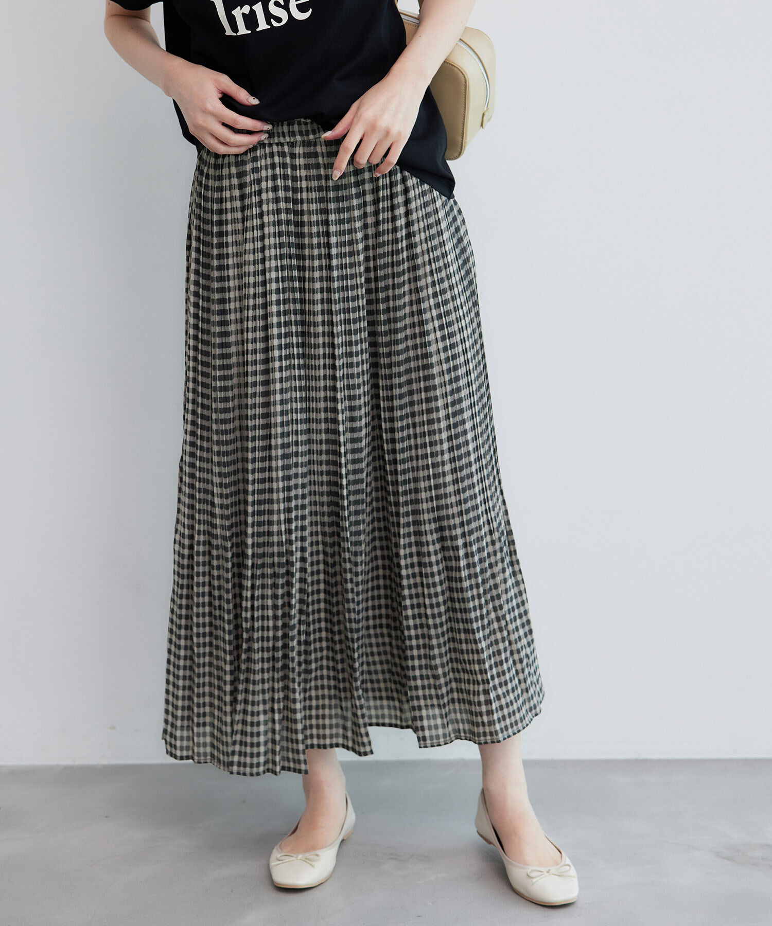 Rope&rsquo;Picnic「【新色追加】着丈が選べるエアリープリーツスカート」|スカート|