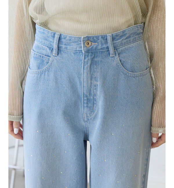 Rope&rsquo;Picnic「キラキラビジューデニム」|デニム|