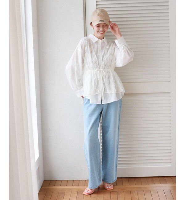 Rope&rsquo;Picnic「キラキラビジューデニム」|デニム|