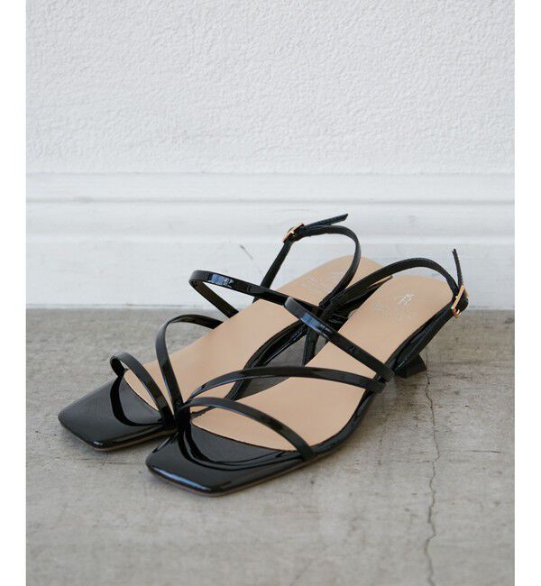 ROPE PICNIC PASSAGE「ナローストラップキトゥンヒールサンダル」|サンダル|