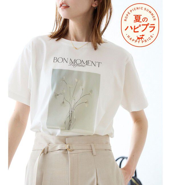 Rope&rsquo;Picnic「【UVカット・洗濯機OK・接触冷感】RENUアソートフォトTシャツ/リンクコーデ・新色追加」|Tシャツ・カットソー|ホワイト系(14)