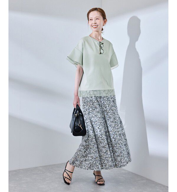 Rope&rsquo;Picnic「【UVカット・接触冷感】着丈が選べる70シルケットシアードッキングトップス」|Tシャツ・カットソー|