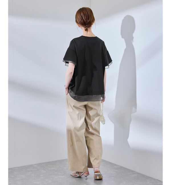 Rope&rsquo;Picnic「【UVカット・接触冷感】着丈が選べる70シルケットシアードッキングトップス」|Tシャツ・カットソー|