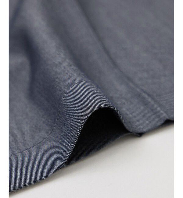 Rope&rsquo;Picnic「テンセルシャンブレータックワイドスラックス/通勤対応」|チノ|