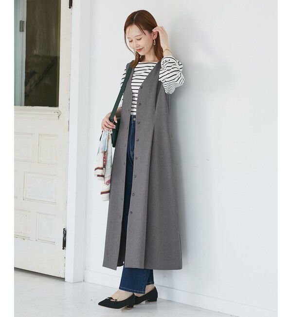 Rope&rsquo;Picnic「ウエストタックジャンパースカート」|ワンピース|