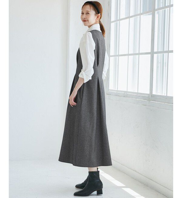 Rope&rsquo;Picnic「ウエストタックジャンパースカート」|ワンピース|