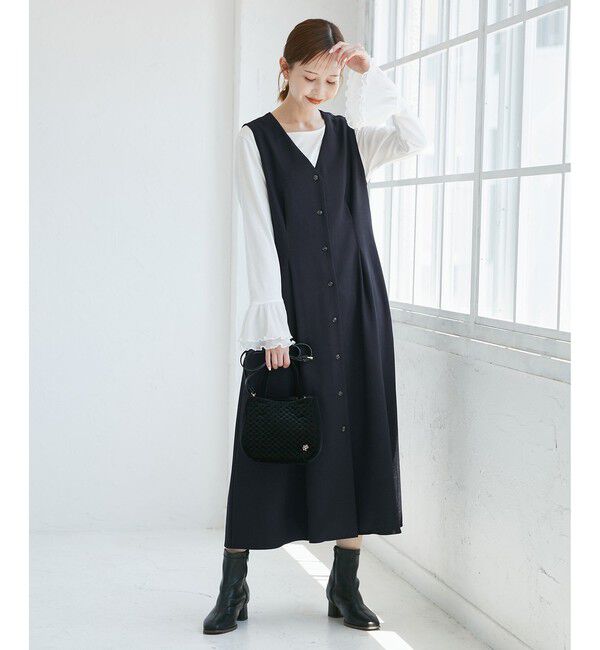 Rope&rsquo;Picnic「ウエストタックジャンパースカート」|ワンピース|