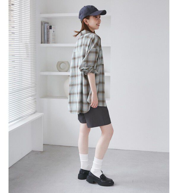 Rope&rsquo;Picnic「オンブレチェックシャツ/UVケア」|シャツ・ブラウス|