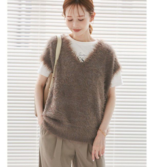 Rope&rsquo;Picnic「シャギーニットベスト」|ベスト・ジレ|