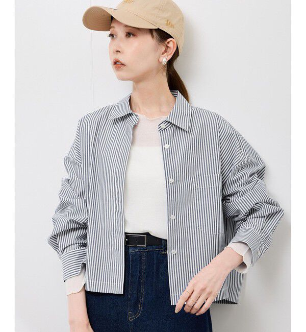Rope&rsquo;Picnic「ベーシッククロップドシャツ/イージーケア」|シャツ・ブラウス|