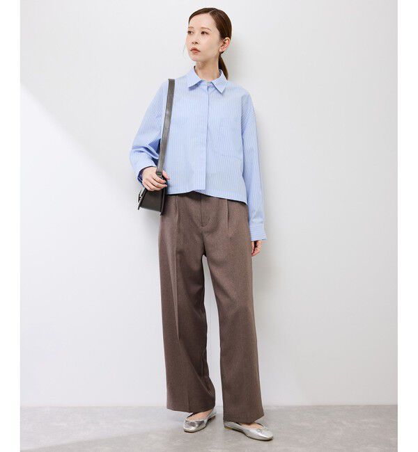 Rope&rsquo;Picnic「ベーシッククロップドシャツ/イージーケア」|シャツ・ブラウス|