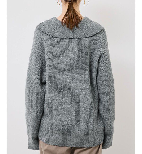 Rope&rsquo;Picnic「スキッパーポロニットプルオーバー/イージーケア」|ニット・セーター|