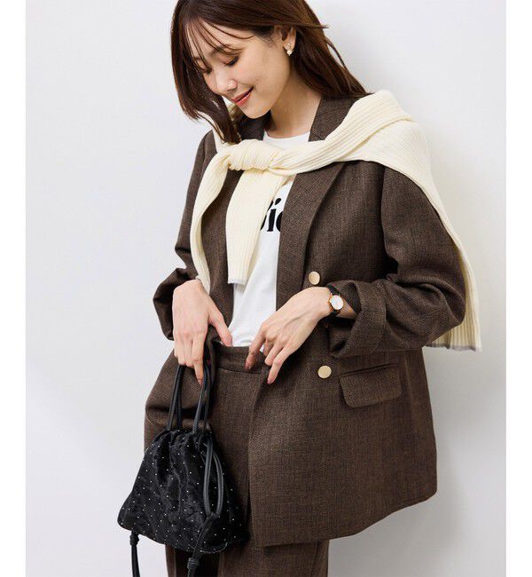 Rope&rsquo;Picnic「スリートーンツイードジャケット/セットアップ対応」|テーラードジャケット|