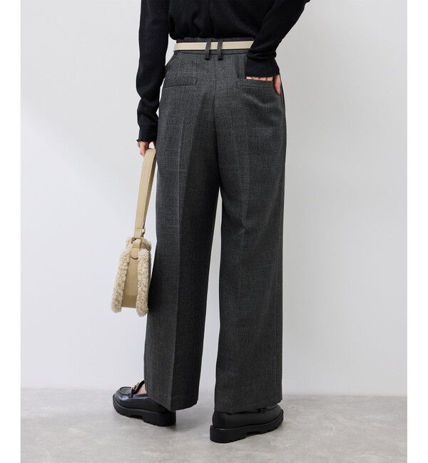 Rope&rsquo;Picnic「スリートーンツイードワイドパンツ/セットアップ対応」|スラックス|