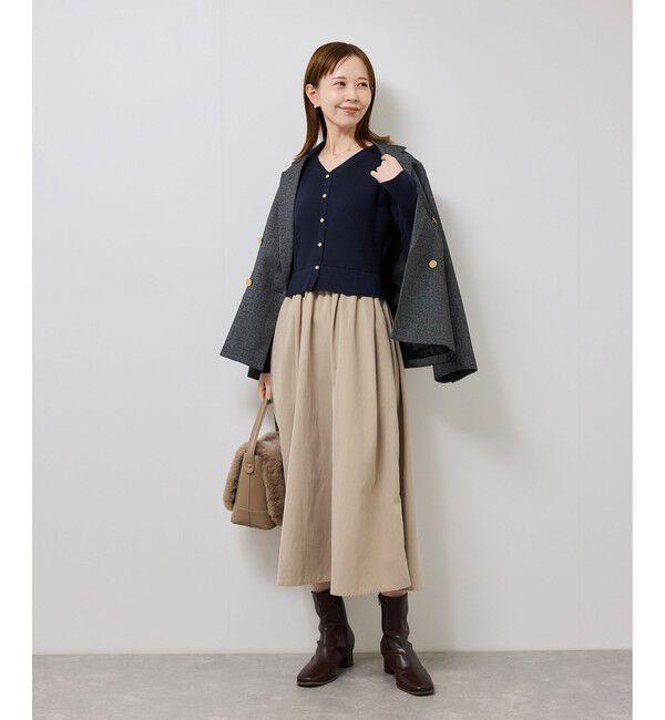 Rope&rsquo;Picnic「【新色追加】メタル釦ドッキングワンピース」|ワンピース|