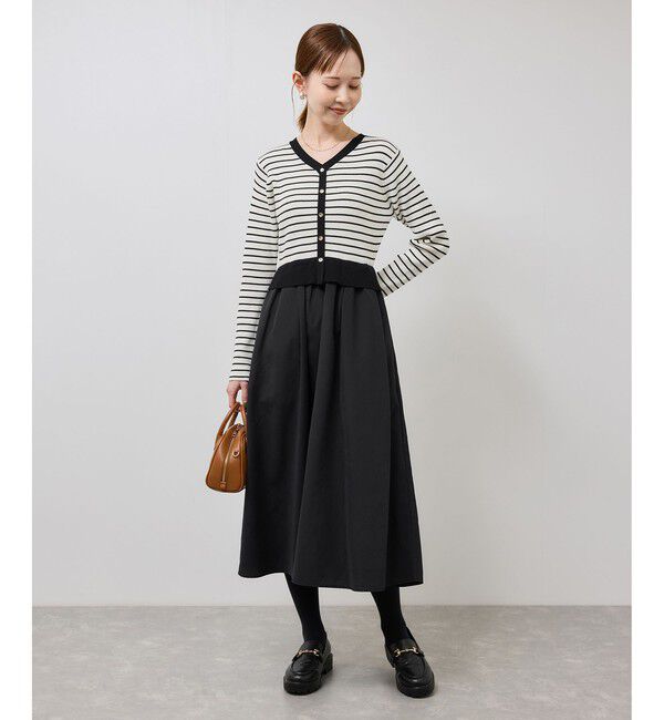 Rope&rsquo;Picnic「【新色追加】メタル釦ドッキングワンピース」|ワンピース|