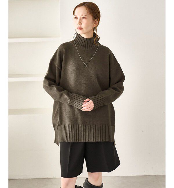 Rope&rsquo;Picnic「【WEB限定】サイドスリットニットプルオーバー/イージーケア」|ニット・セーター|