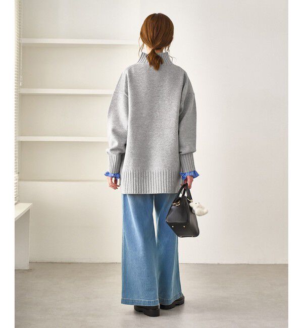 Rope&rsquo;Picnic「【WEB限定】サイドスリットニットプルオーバー/イージーケア」|ニット・セーター|