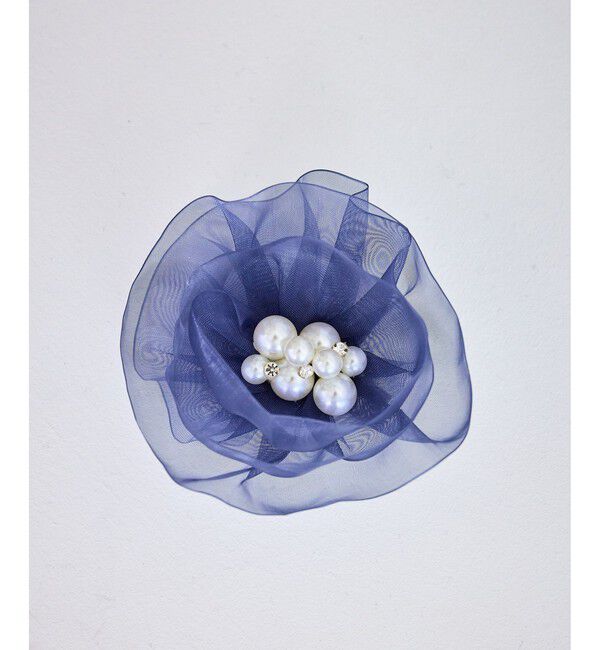 ROPE PICNIC PASSAGE「オーガンジーフラワーコサージュ」|ブローチ・コサージュ|