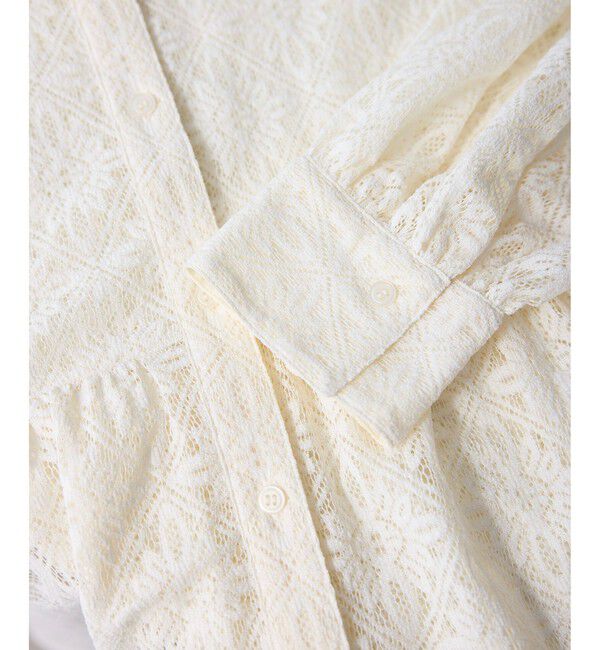 Rope&rsquo;Picnic「レースペプラムシャツブラウス」|シャツ・ブラウス|