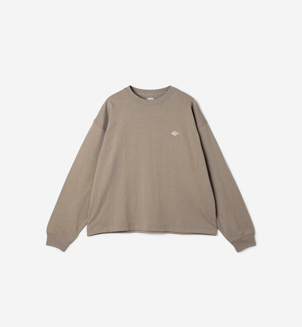 DANTON「DANTON | クルーネック 長袖Tシャツ WOMEN」|Tシャツ・カットソー|BROWN系1
